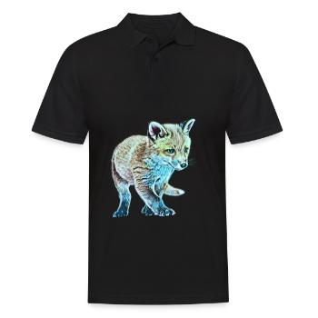 Fox - Men's Polo Shirt - black - Front - Kai (181cm)