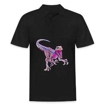 Velociraptor - Men's Polo Shirt - black - Front - Kai (181cm)