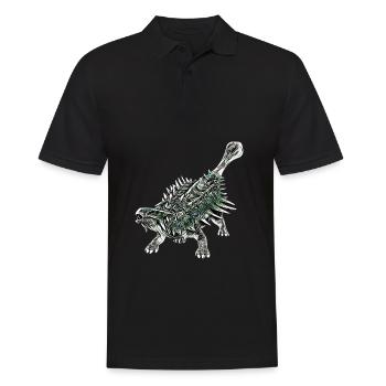 Ankylosaurus - Men's Polo Shirt - black - Front - Kai (181cm)