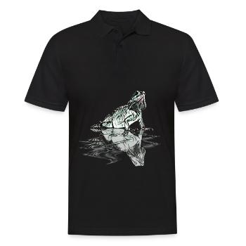 iguana - Men's Polo Shirt - black - Front - Kai (181cm)