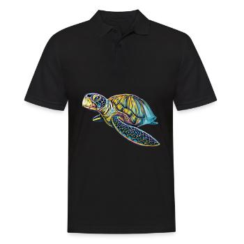 Tortue de mer - Polo Homme - noir - Devant - Kai (181cm)