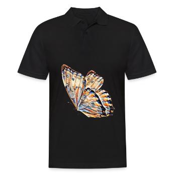 Schmetterling - Männer Poloshirt - Schwarz - Vorne - Kai (181cm)