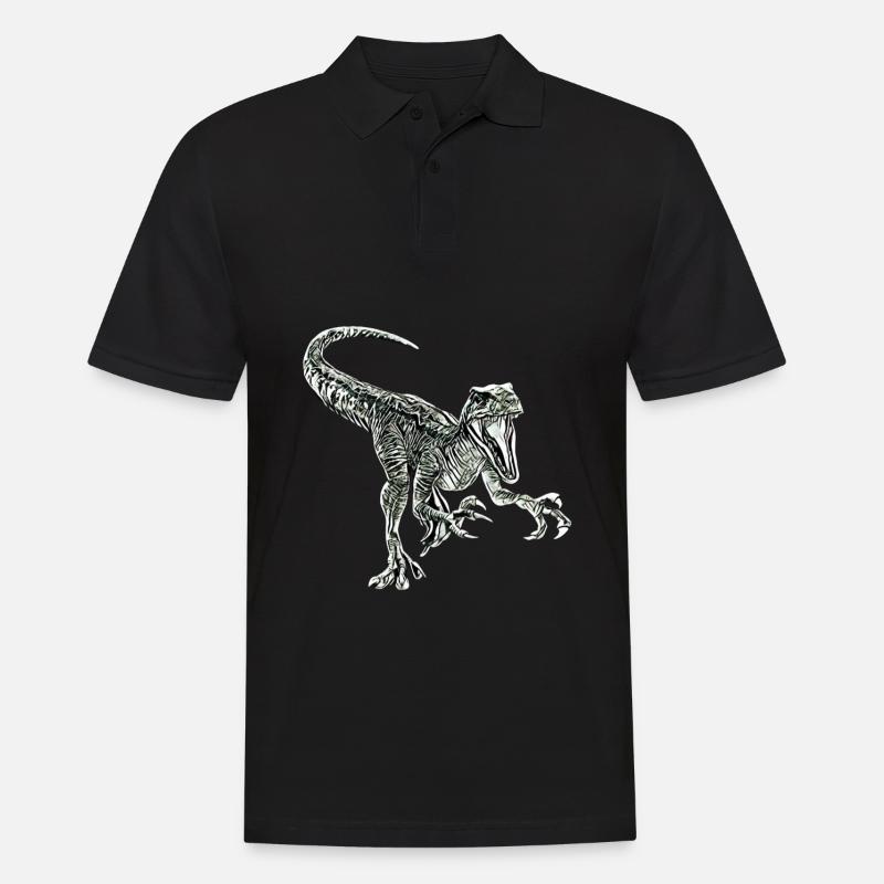 Velociraptor - Men's Polo Shirt - black
