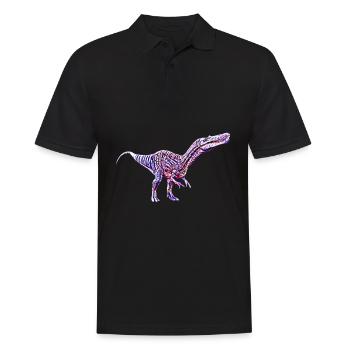 dinosaur - Men's Polo Shirt - black - Front - Kai (181cm)