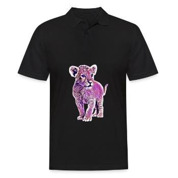 Lion - Polo Homme - noir - Devant - Kai (181cm)