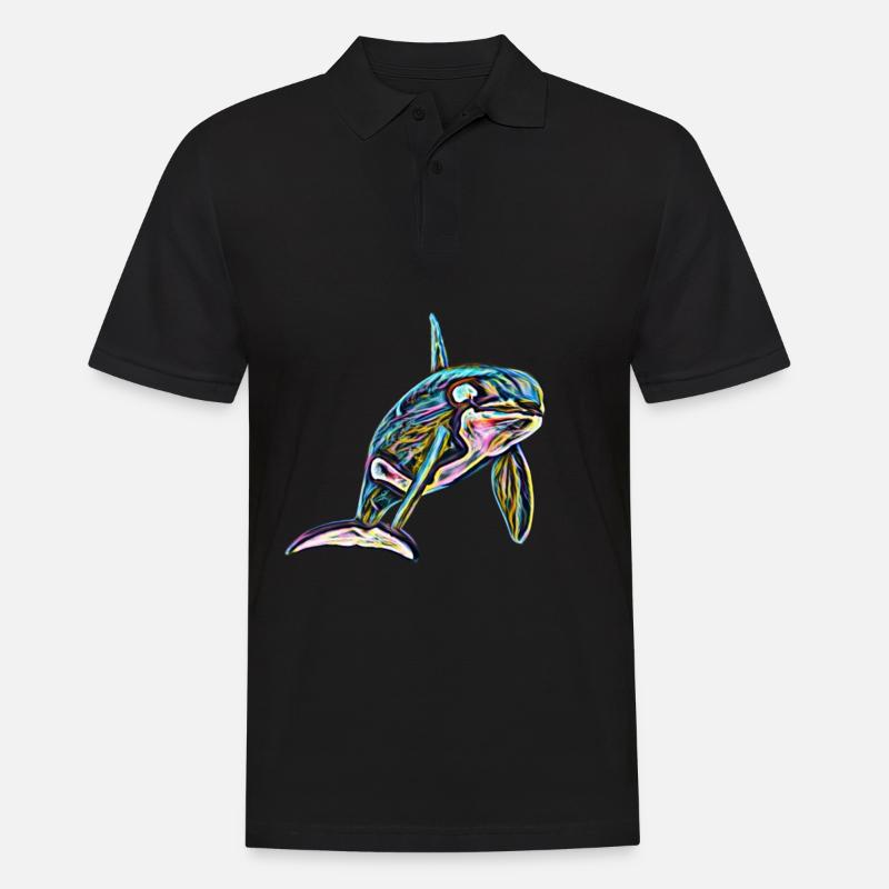 Orca - Männer Poloshirt - Schwarz