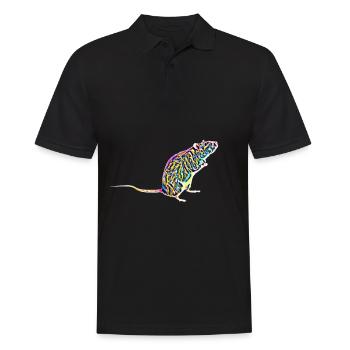 Rat - Polo Homme - noir - Devant - Kai (181cm)