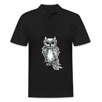 Chouette - Polo Homme - noir - Devant - Kai (181cm)