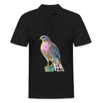 Falke - Männer Poloshirt - Schwarz - Vorne - Kai (181cm)