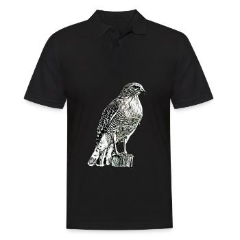 Falke - Männer Poloshirt - Schwarz - Vorne - Kai (181cm)