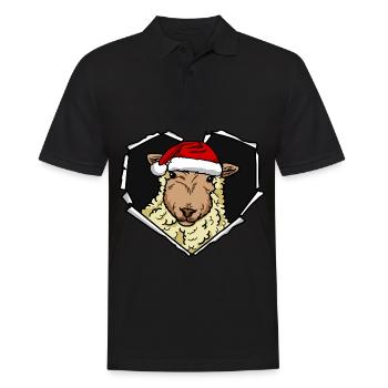 Sheep crack torn perforated cap - Men's Polo Shirt - black - Front - Kai (181cm)