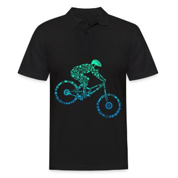 VTT Calligram Cyclisme Mountain Bike Amateurs - Polo Homme - noir - Devant - Kai (181cm)