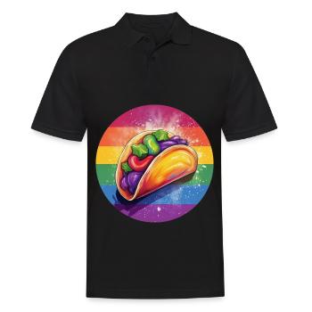 LGBTQ Taco - Polo Homme - noir - Devant - Kai (181cm)