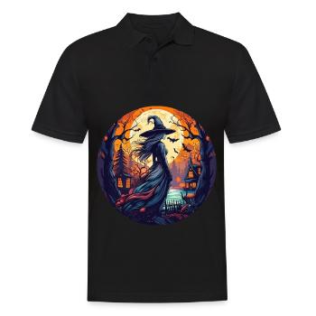 Gruseliges Halloween-partykostüm Hexe - Polo Homme - noir - Devant - Kai (181cm)