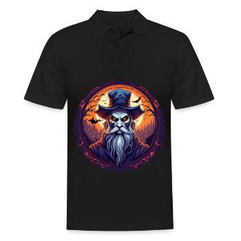 Gruseliges Halloween-partykostüm Hexenmeister - Polo Homme - noir - Devant - Kai (181cm)