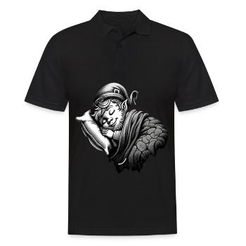 Leprechaun endormi (Leprechaun irlandais) - Polo Homme - noir - Devant - Kai (181cm)