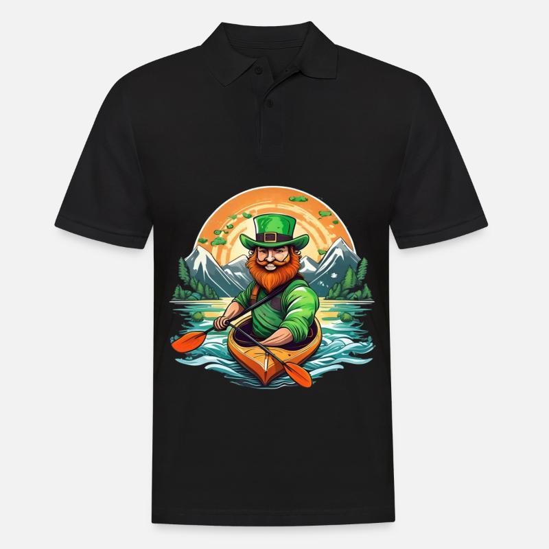 Kayak Trèfle de la Saint-Patrick - Polo Homme - noir