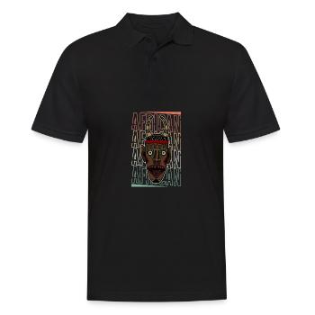 Africa Mask African Afro History - Men's Polo Shirt - black - Front - Kai (181cm)