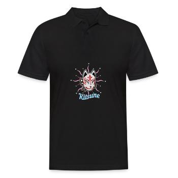 Japanese Tengu Hannya Kitsune Mask - Men's Polo Shirt - black - Front - Kai (181cm)