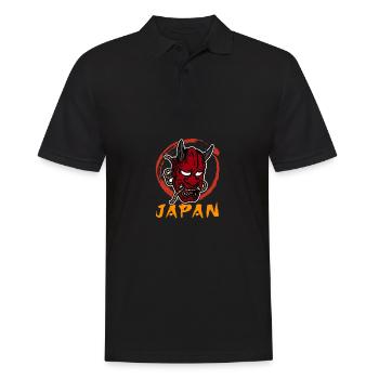 Japanese Tengu Hannya Kitsune Mask - Men's Polo Shirt - black - Front - Kai (181cm)