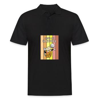 Volleyball Bier Biertrinker Volleyballtrainer - Männer Poloshirt - Schwarz - Vorne - Kai (181cm)