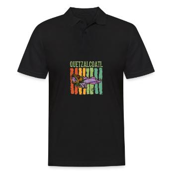Quetzalcoatl Axolotl Mexico Aztecs Deity - Men's Polo Shirt - black - Front - Kai (181cm)