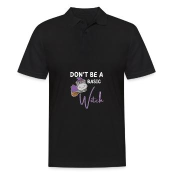 Hippopotame Halloween Sorcière Les sorcières ne sont pas une sorcière de base - Polo Homme - noir - Devant - Kai (181cm)