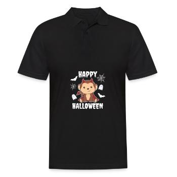 Singe Joyeux Halloween Mignon Devil Enfants Costume - Polo Homme - noir - Devant - Kai (181cm)