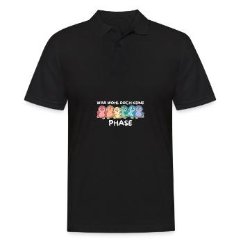 Regenbogen Flagge Gay Pride LGBTQ Pinguin - Männer Poloshirt - Schwarz - Vorne - Kai (181cm)