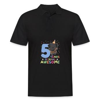 Labrador pour les enfants de 5 ans - Polo Homme - noir - Devant - Kai (181cm)