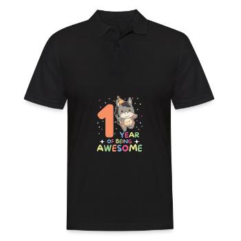 Donkey for 1st birthday for children one year old - Men's Polo Shirt - black - Front - Kai (181cm)