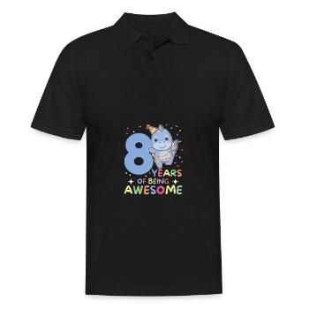 Dino pour les enfants de 8 ans de huit ans - Polo Homme - noir - Devant - Kai (181cm)