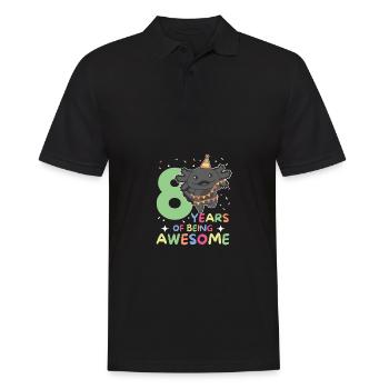 Axolotl pour les enfants de 8 ans de huit ans - Polo Homme - noir - Devant - Kai (181cm)