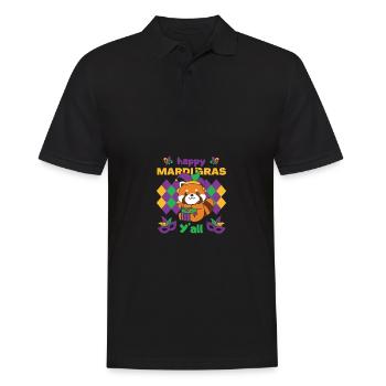 Panda rouge de carnaval avec tambour Costume de carnaval - Polo Homme - noir - Devant - Kai (181cm)