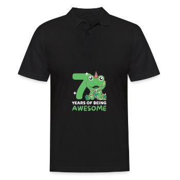 Grenouille pour 7e anniversaire Enfants de sept ans - Polo Homme - noir - Devant - Kai (181cm)