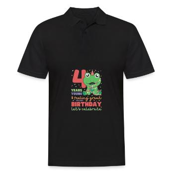 Grenouille pour 4ème anniversaire Enfants de quatre ans - Polo Homme - noir - Devant - Kai (181cm)