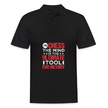 Pièce d’échecs King Pawn Dream - Polo Homme - noir - Devant - Kai (181cm)