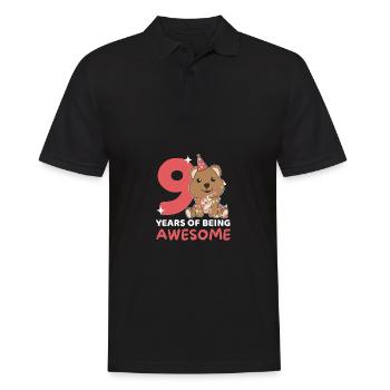 Quokka pour les enfants de 9 ans - Polo Homme - noir - Devant - Kai (181cm)
