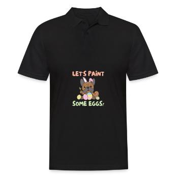 cute dogs for Easter Bulldog - Men's Polo Shirt - black - Front - Kai (181cm)
