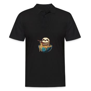 Mais le premier ramen doux paresseux mange des ramen - Polo Homme - noir - Devant - Kai (181cm)