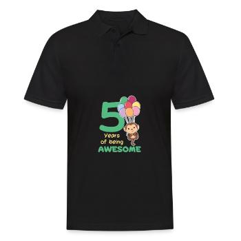 Singe pour les enfants de 5 ans - Polo Homme - noir - Devant - Kai (181cm)