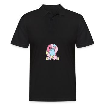 Kawaii Platypus Sloth Pastel Gothic - Men's Polo Shirt - black - Front - Kai (181cm)