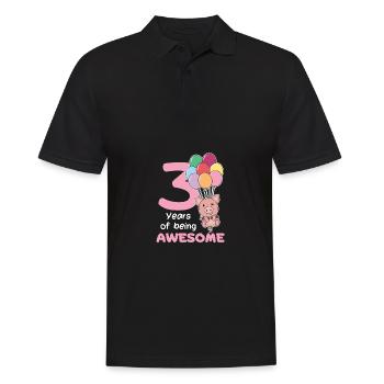 Cochon pour les enfants de trois ans - Polo Homme - noir - Devant - Kai (181cm)