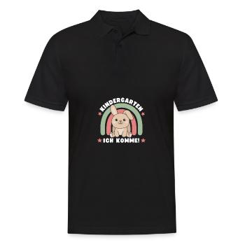 Maternelle j’arrive! Lièvre - Polo Homme - noir - Devant - Kai (181cm)