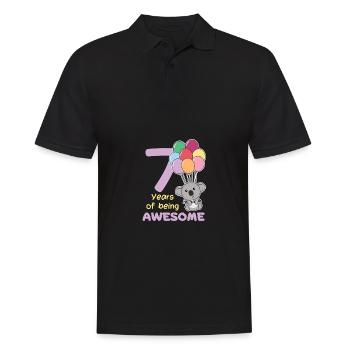 Koala pour les enfants de 7 ans - Polo Homme - noir - Devant - Kai (181cm)