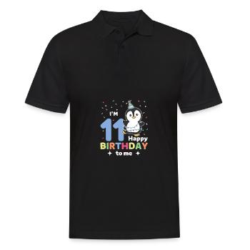 Pingouin pour les 11 ans pour les enfants de onze ans - Polo Homme - noir - Devant - Kai (181cm)