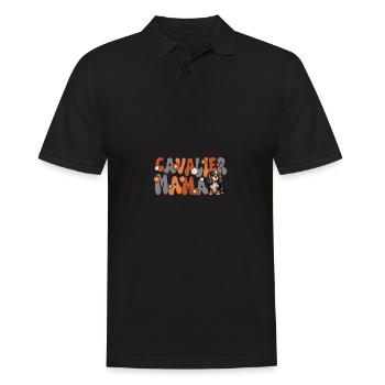Cavalier King Charles Spaniel Groovy Cavalier Mom - Men's Polo Shirt - black - Front - Kai (181cm)