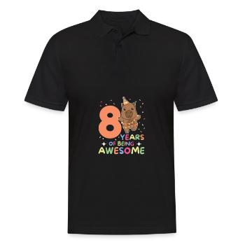 Capybara pour les enfants de 8 ans et de huit ans - Polo Homme - noir - Devant - Kai (181cm)