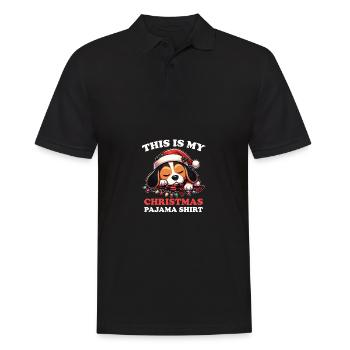 Pyjama de Noël Beagle Chiens - Polo Homme - noir - Devant - Kai (181cm)