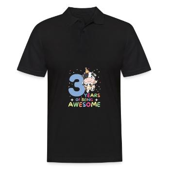 Vache pour les enfants de 3 ans - Polo Homme - noir - Devant - Kai (181cm)